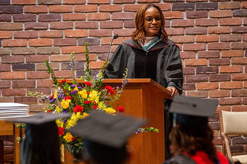 Cyneatha Millsaps, M.Div., AMBS's commencement speaker for 2021 (Credit: Peter Ringenberg)